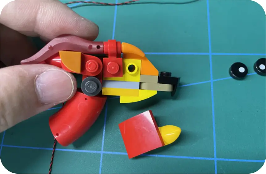 GAME OF BRICKS Light Kit for Fawkes, Dumbledore’s Phoenix Step 1_D