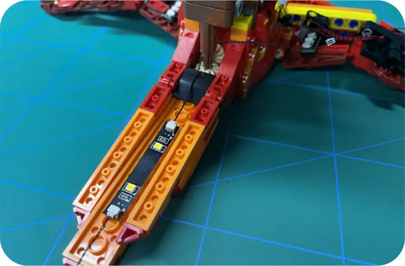 GAME OF BRICKS Light Kit for Fawkes, Dumbledore’s Phoenix Step 1_H