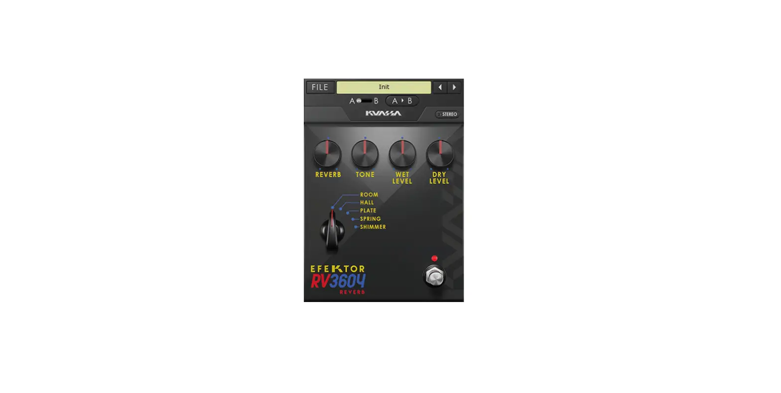 Kuassa Efektor Rv3604 Guitar Pedal Effect Reverb Owner's Manual Kuassa Efektor Rv3604 Guitar Pedal Effect Reverb Owner's Manual