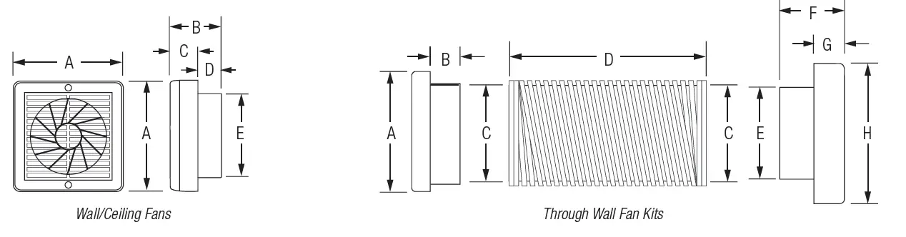MANROSE FAN2040 Commercial Wall Fans and Kits 1