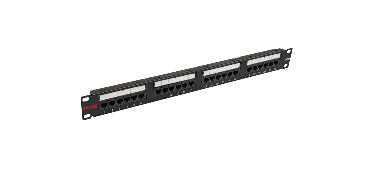 Simply45 S45-2524 24 Port Loaded Patch Panel Instructions