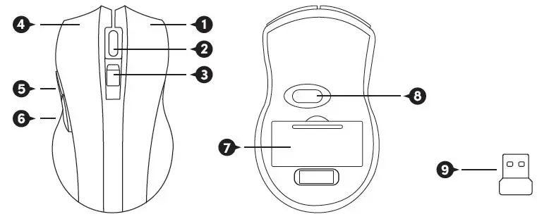 prolink PMW6005 Wireless Optical Mouse-2