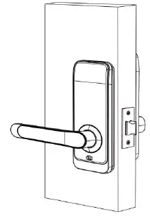 sylvan-SL40E-Smart-Entry-Lever-Handle-Latch-Lock-FIG-11