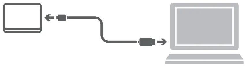 Connecting the drive to your compatible device