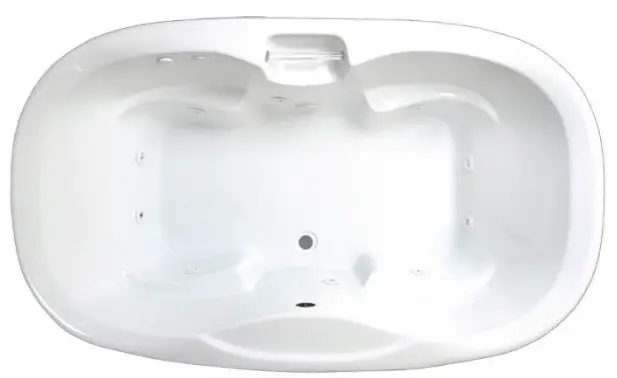 Laurel Mountain 7242MW064 MELFA 72 Inch x 42 Inch Drop In Acrylic Whirlpool