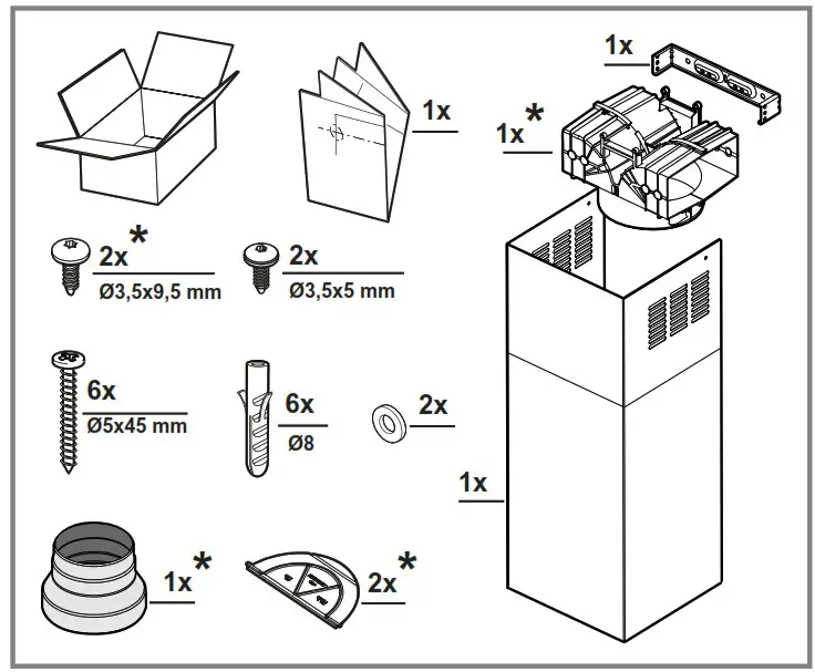 smeg KCH62X Decorative Wall Hood - Product Overview 1