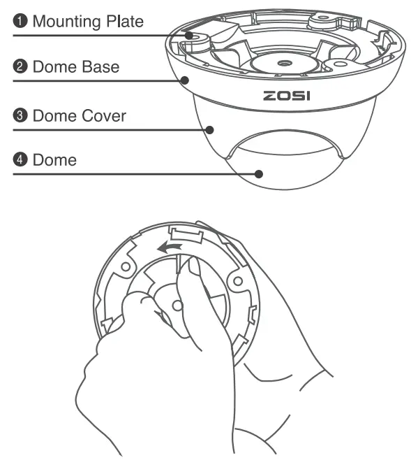 ZOSI F920000Z3005100 4 In 1 Security Camera - fig 1