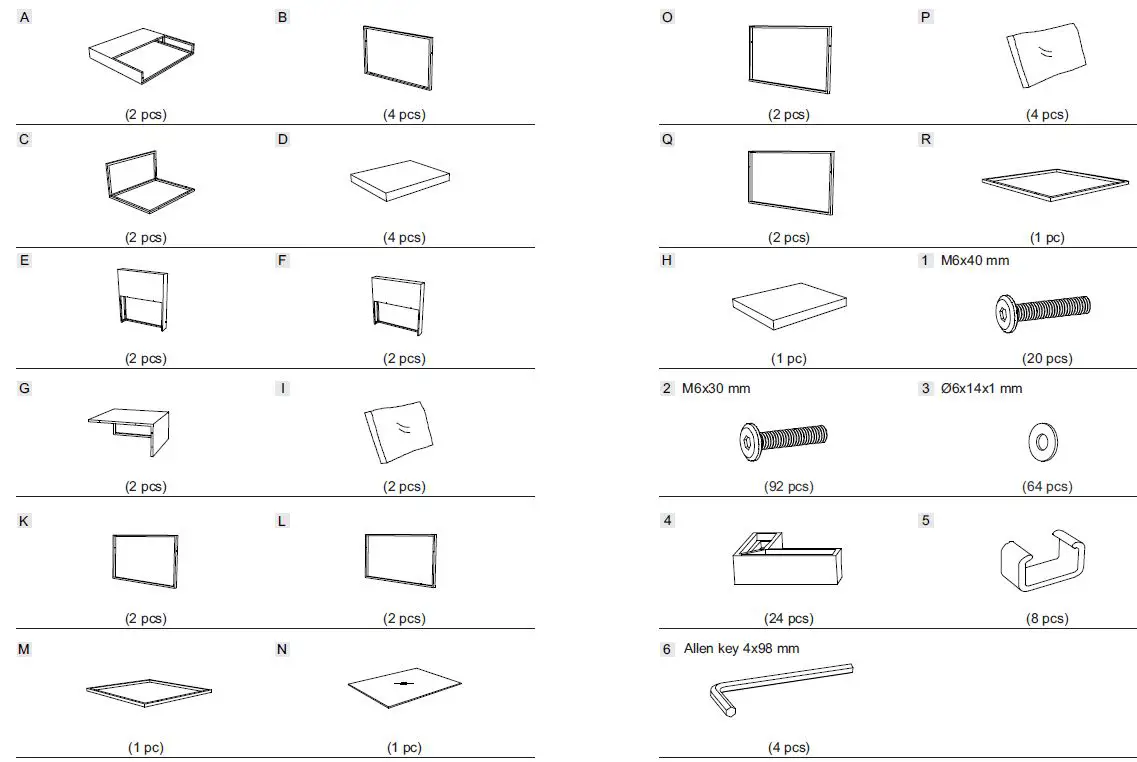 GYMAX GYM05538 6-Piece Wicker Rattan Outdoor Sectional Set Outdoor Furniture Set-3