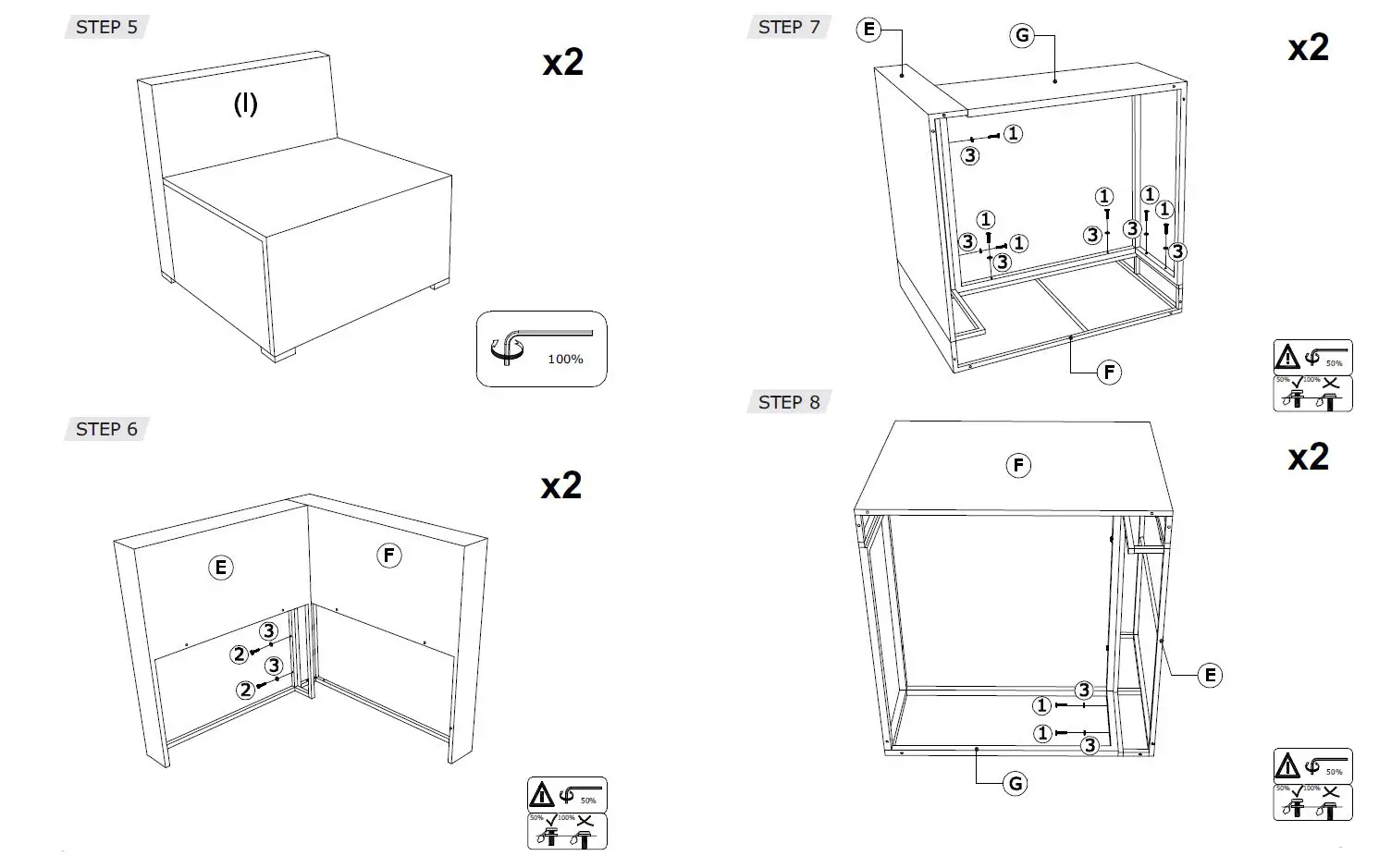 GYMAX GYM05538 6-Piece Wicker Rattan Outdoor Sectional Set Outdoor Furniture Set-5