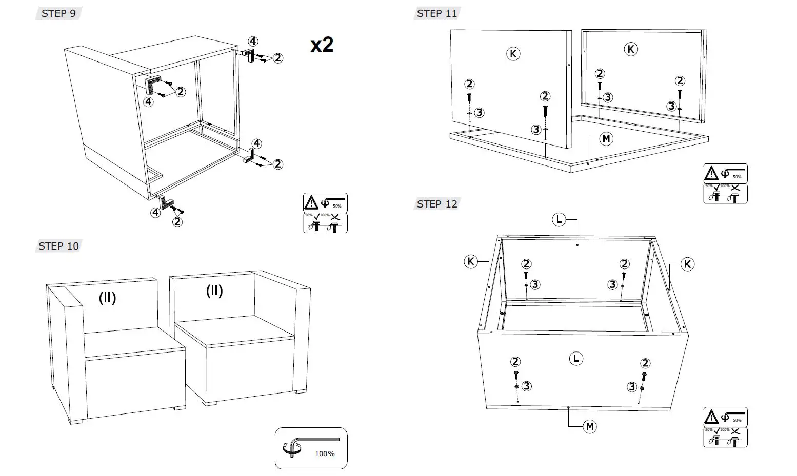 GYMAX GYM05538 6-Piece Wicker Rattan Outdoor Sectional Set Outdoor Furniture Set-6