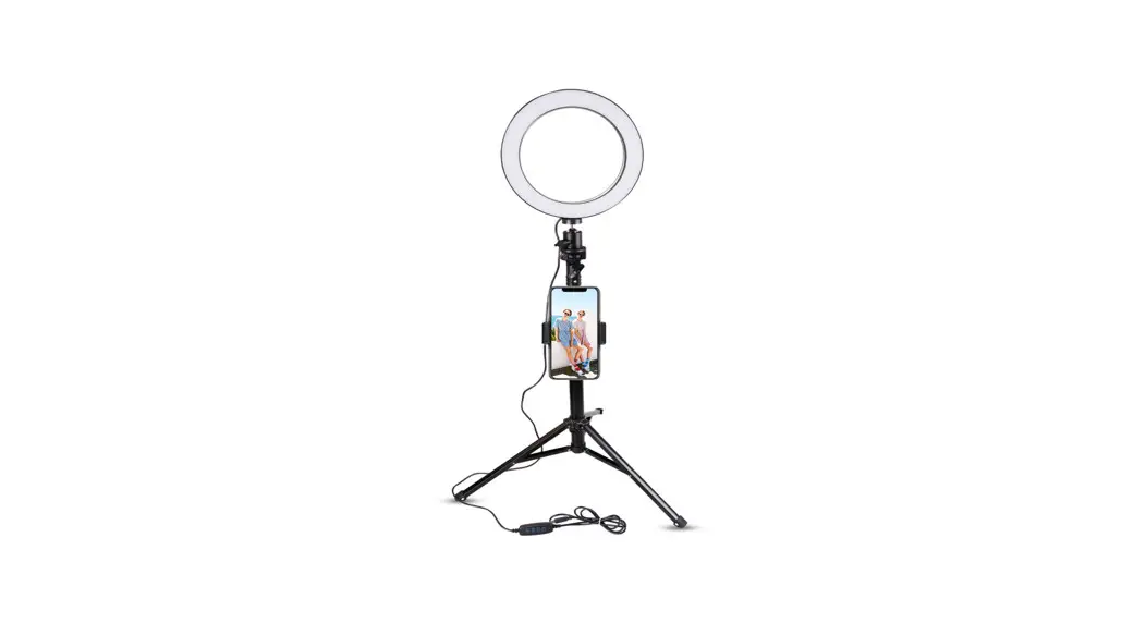 Ubeesize 8 Inch Selfie Ring Light Head Tripod Stand Set User Manual