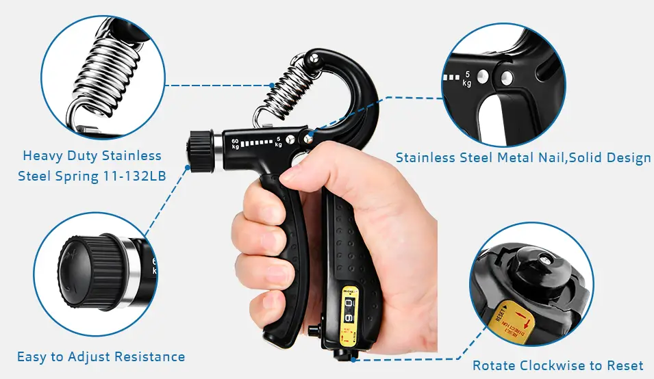 Gonex-Hand-Grip-Strengthener-with-Counter-fig-2