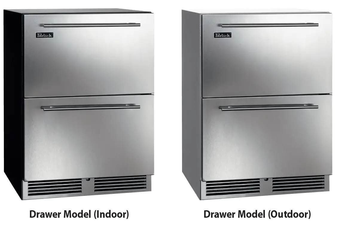 Perlick HC24RO46DL 24 Inch C-SERIES Refrigerated Drawers