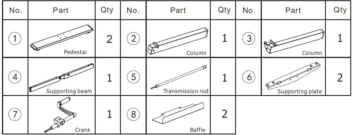Spacetronik SPE-114M Electric Desk Frame 01
