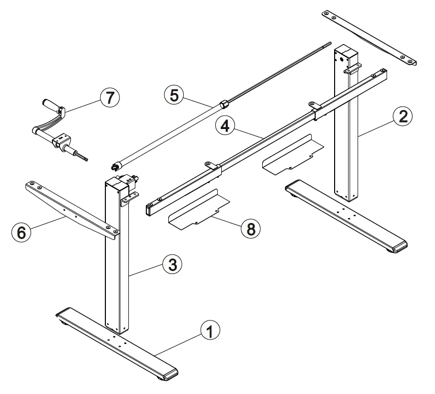 Spacetronik SPE-114M Electric Desk Frame 05