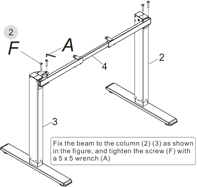 Spacetronik SPE-114M Electric Desk Frame 06
