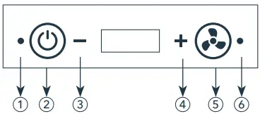 hOme HME050392N Smokeless Electric Indoor Grill-CONTROL PANEL