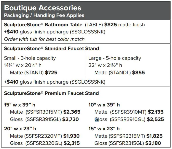 mti 234 Alissa Boutique Collection Tubs - Boutique Accessories