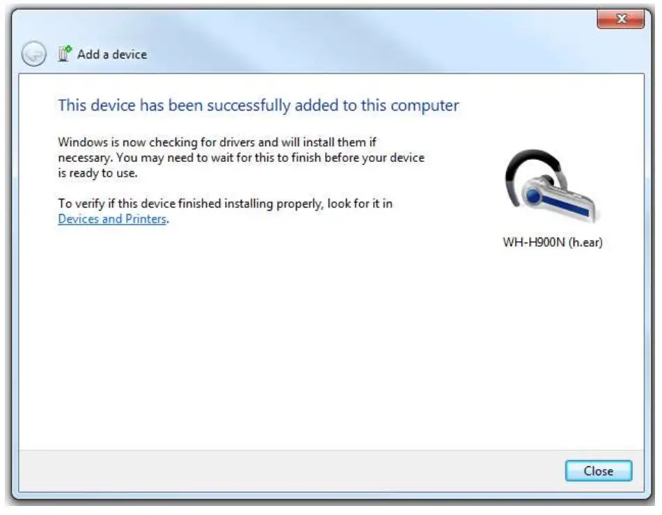 Bluetooth headphones to a laptop desktop computer - Add a device 3