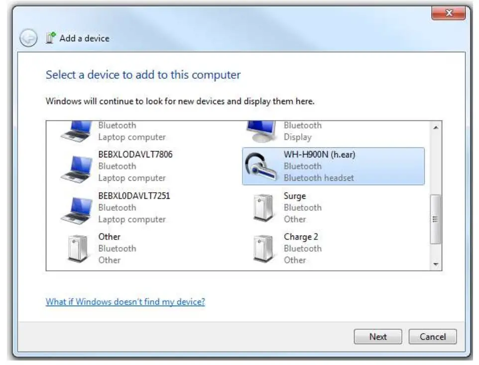 Bluetooth headphones to a laptop desktop computer - Add a device