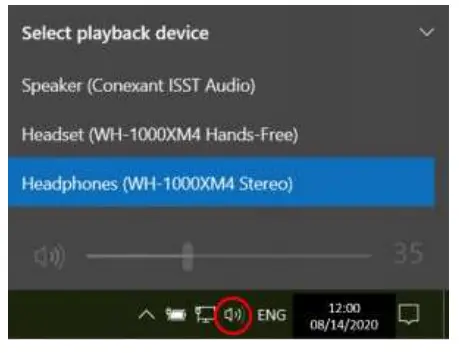 Bluetooth headphones to a laptop desktop computer - Divice