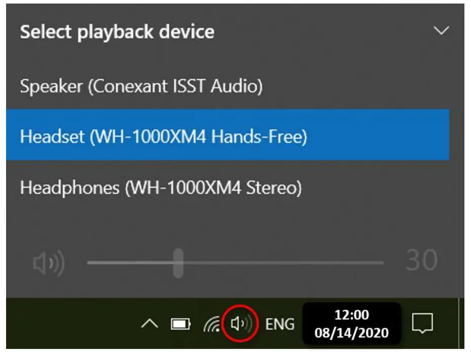 Bluetooth headphones to a laptop desktop computer - Output device