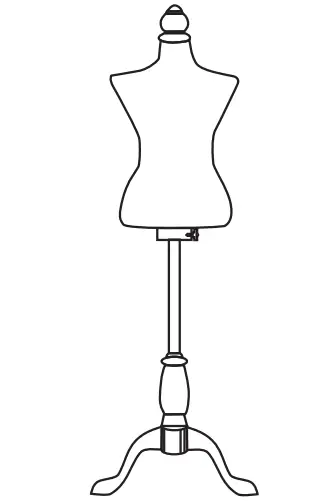 sandinrayli SY18M0200 Display Mannequins Stand for Female Dress Design