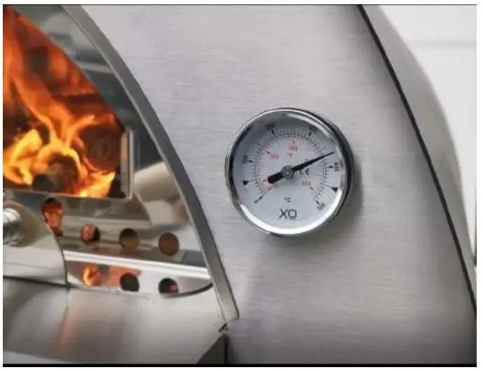XOPIZZA2FS Wood Fired Pizza-Hearth Oven - thermometer