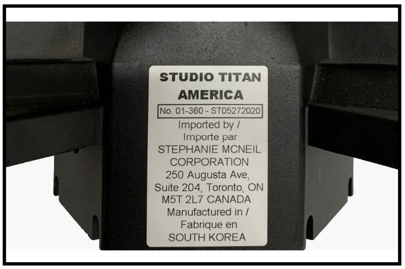 Label examples are indicated below