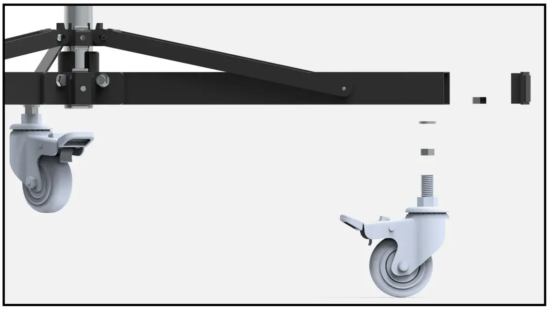 Component Identification: STA 06-090 Castor Assembly