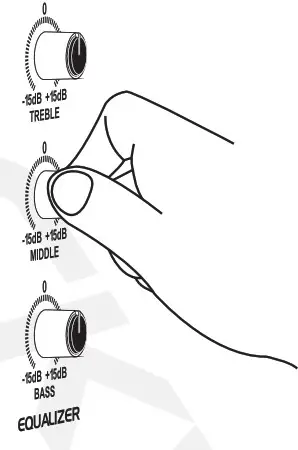 ROCKVILLE Portable PA System RPG2x10V2- Equalizer