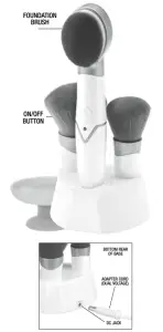 CONAIR MBS2CST Vibrating Makeup Brush System - figure 1