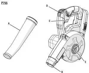 RYOBI 18 Volt Blower P755 Owner's - FIG