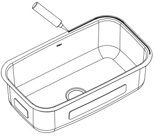 Kraus KBU10 Stainless Steel Undermount Kitchen Sink - Countertop