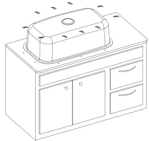 Kraus KBU10 Stainless Steel Undermount Kitchen Sink - Mounting Hardware