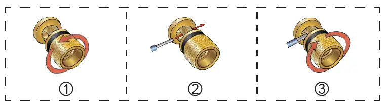 Bare wire connection illustration