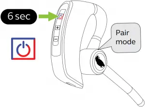 Ensure the headset is powered off