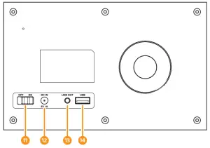 Oakcastle IR100 Internet Radio - Control Buttons