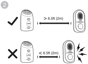 Positioning the baby monitor