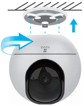 EZVIZ C8C Smart Home Camera - Mount the camera