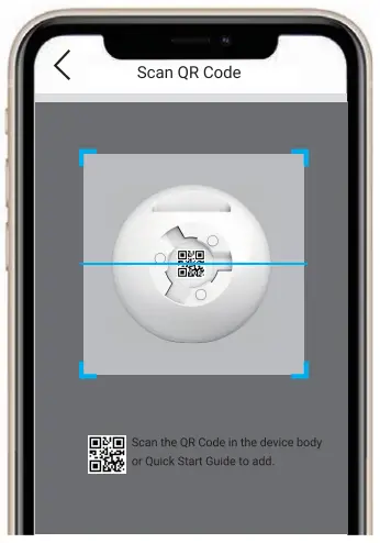 EZVIZ C8C Smart Home Camera - QR Code interface