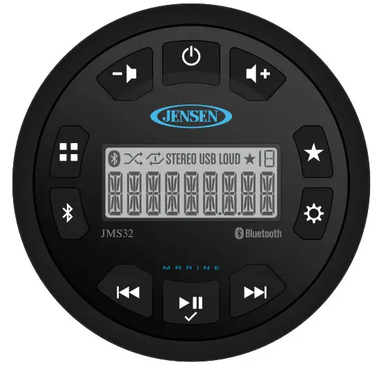 JENSEN JMS32 Waterproof 160 Watt Stereo - Cover