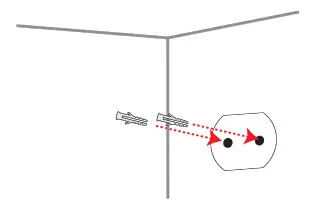 D Link DS 6100LHV2 Compact Full HD Wi Fi Camera- plastic wall anchors