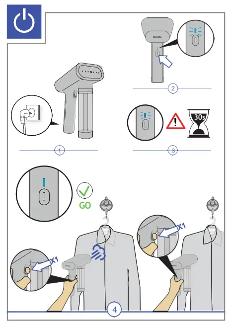 SteamOne EUNS150B Hand Steamer - Fig 1