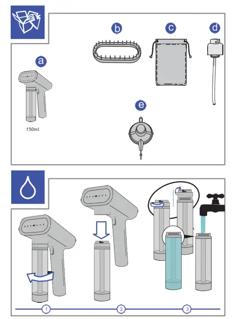 SteamOne EUNS150B Hand Steamer - Fig