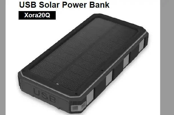 Fontastic Xora20q Usb Solar Power Bank User Manual