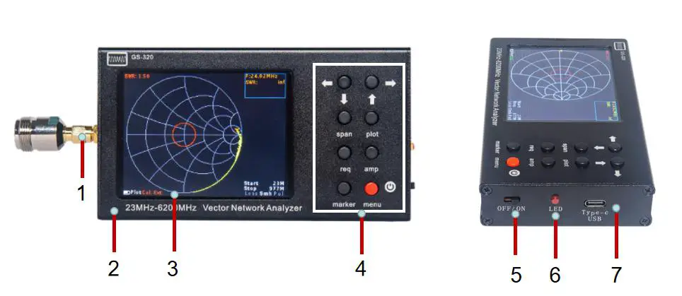 Banggood GS-320 6G Vector Network Analyzer device fig1