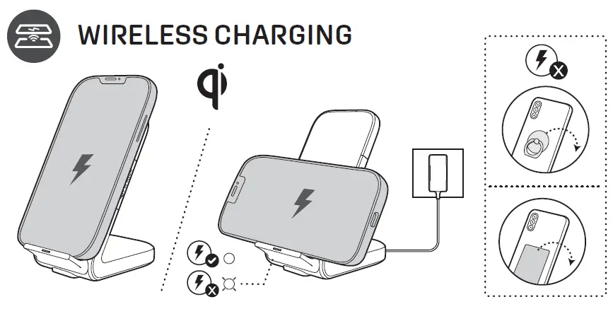 InfinityLAB InstatntStation Wireless Charging Stand with 33W PD USB-C and USB-A Fast Charging fig 4