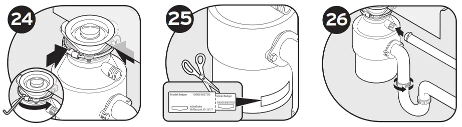 Insinkerator Badger 5XP Garbage Disposal with Cord - fig6