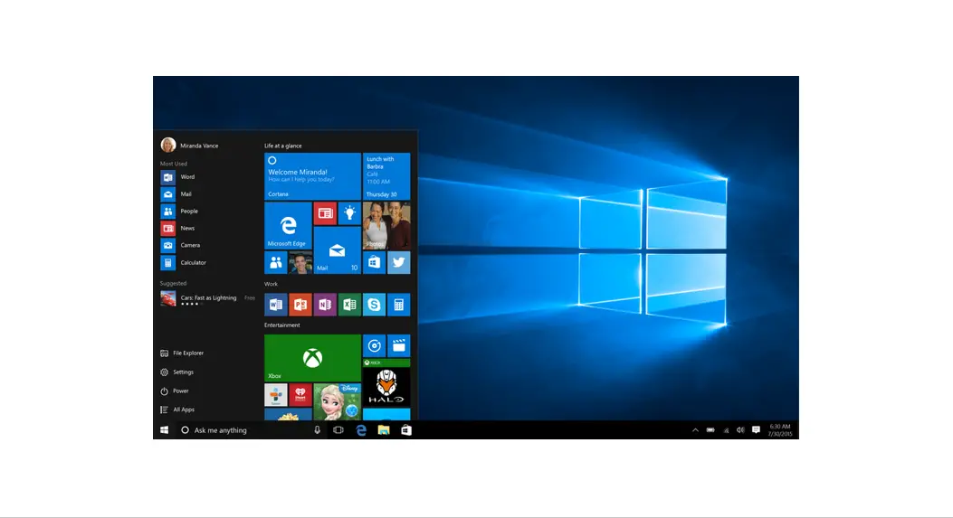 Microsoft Windows 10 Universal Edition User Guide
